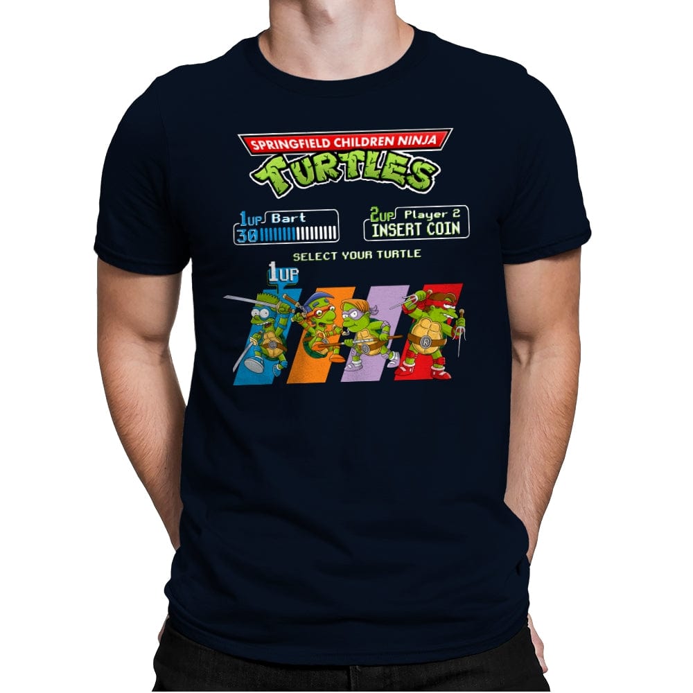 Springfield Turtles  - Mens Premium T-Shirts RIPT Apparel Small / Midnight Navy