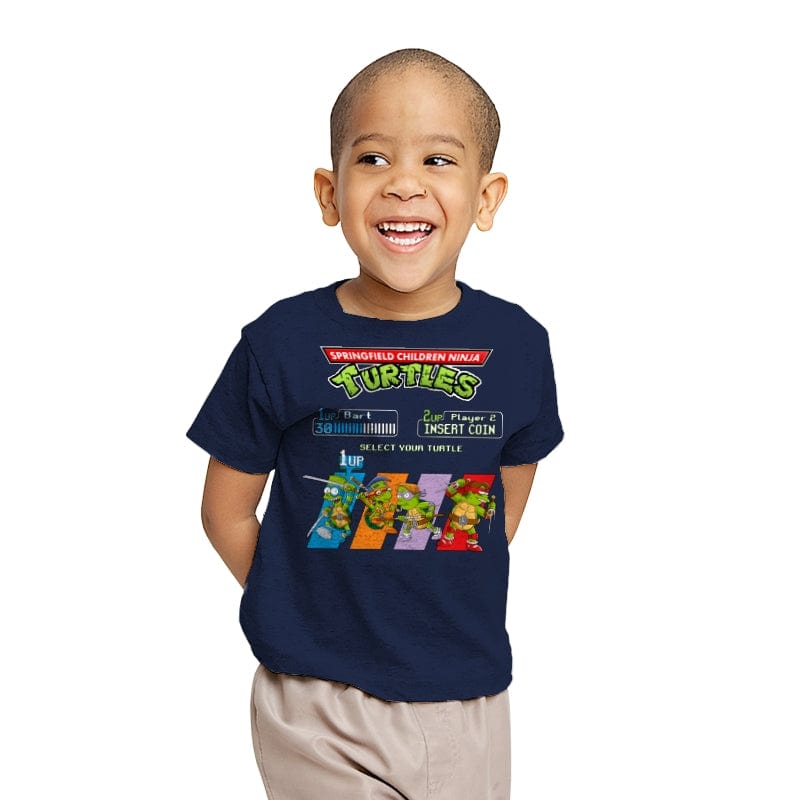 Springfield Turtles  - Youth T-Shirts RIPT Apparel X-small / Navy