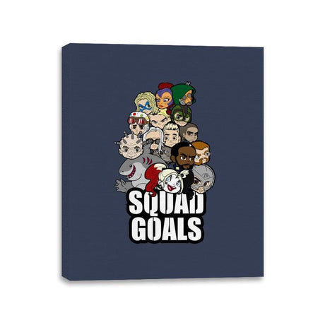 Squad Goals - Canvas Wraps Canvas Wraps RIPT Apparel 11x14 / Navy