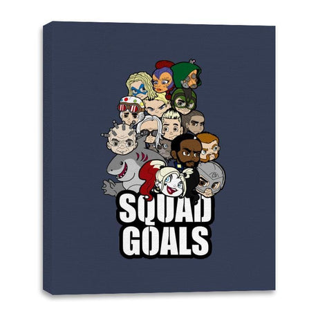 Squad Goals - Canvas Wraps Canvas Wraps RIPT Apparel 16x20 / Navy