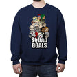 Squad Goals - Crew Neck Sweatshirt Crew Neck Sweatshirt RIPT Apparel Small / Navy