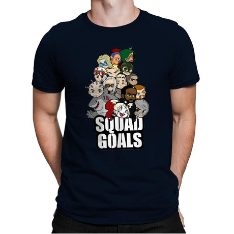 Squad Goals - Mens Premium T-Shirts RIPT Apparel Small / Midnight Navy