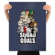 Squad Goals - Prints Posters RIPT Apparel 18x24 / Navy