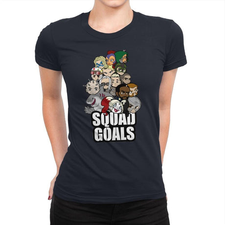 Squad Goals - Womens Premium T-Shirts RIPT Apparel Small / Midnight Navy