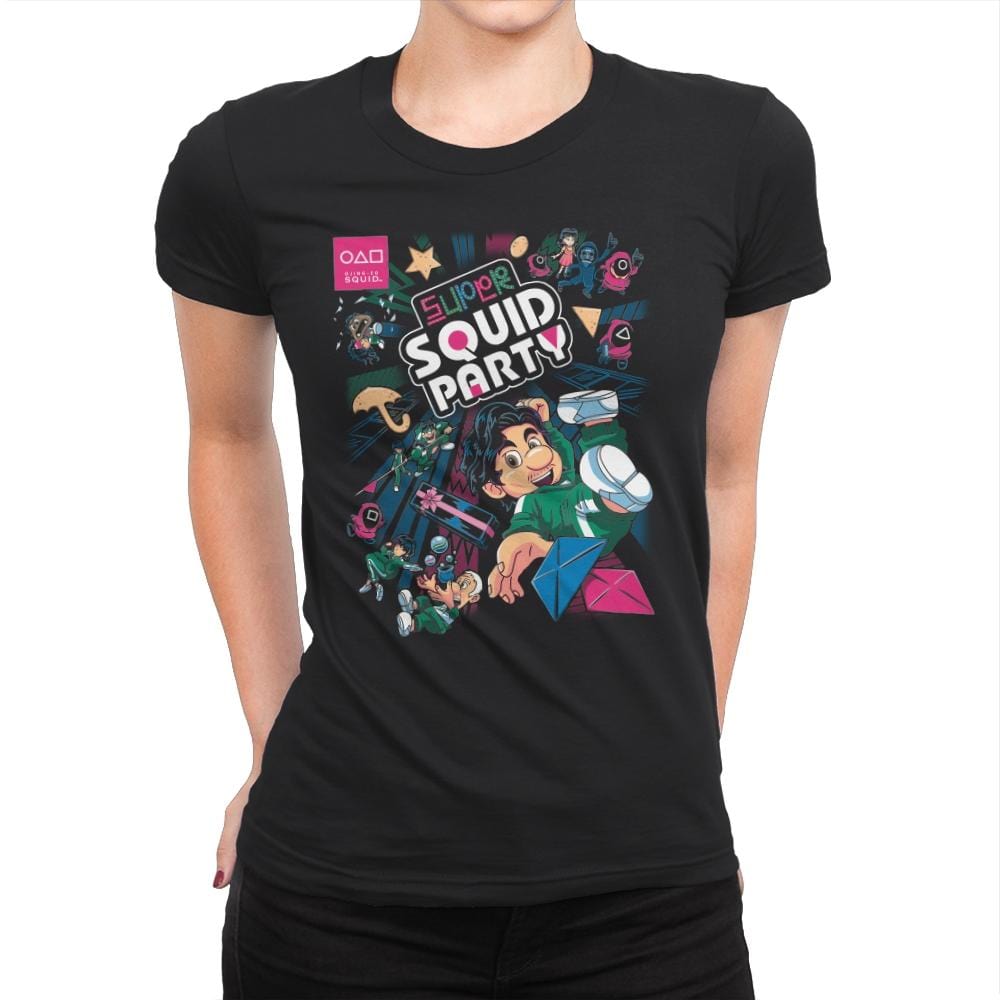 Squid Party - Womens Premium T-Shirts RIPT Apparel Small / Black