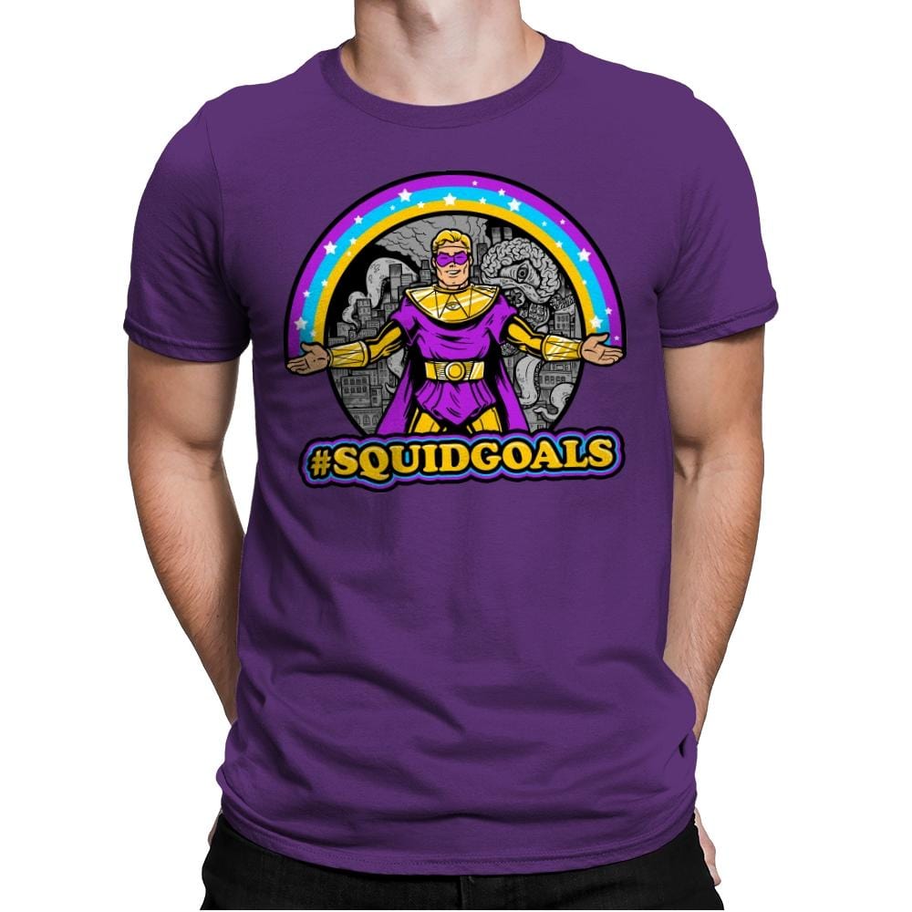 Squidgoals - Mens Premium T-Shirts RIPT Apparel Small / Purple Rush