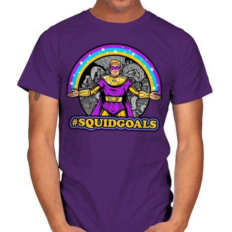 Squidgoals - Mens T-Shirts RIPT Apparel Small / Purple