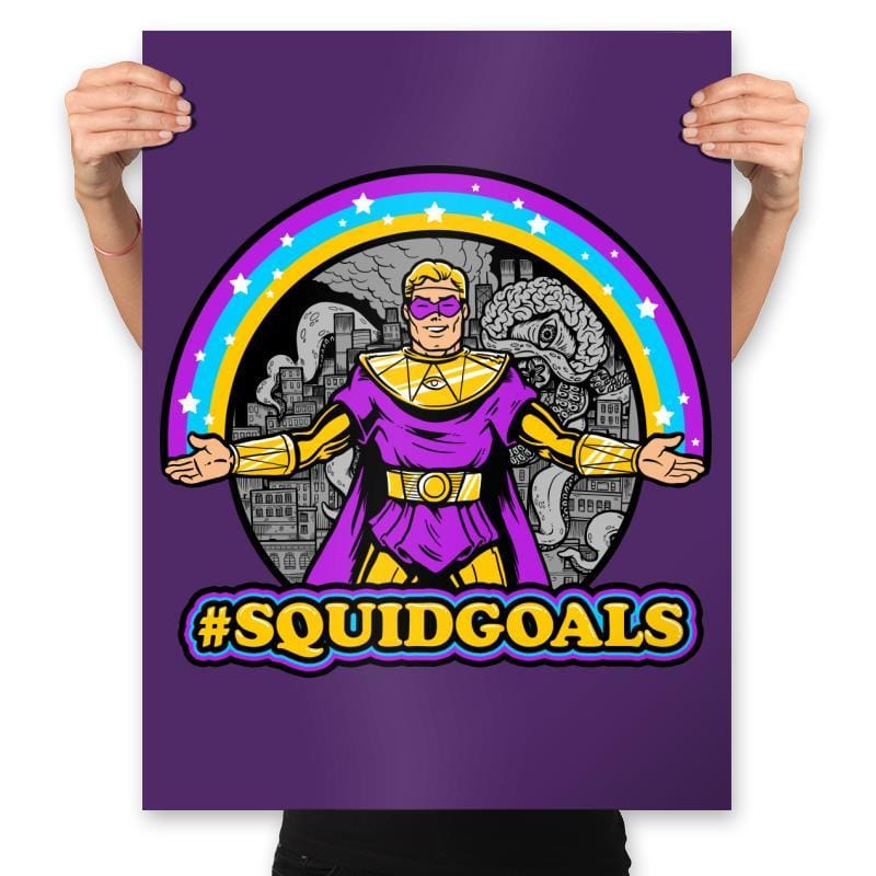 Squidgoals - Prints Posters RIPT Apparel 18x24 / Purple