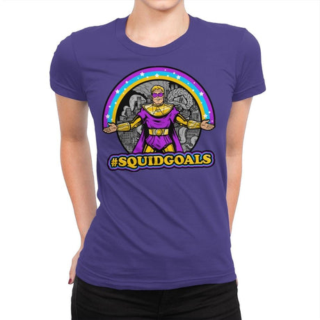 Squidgoals - Womens Premium T-Shirts RIPT Apparel Small / Purple Rush
