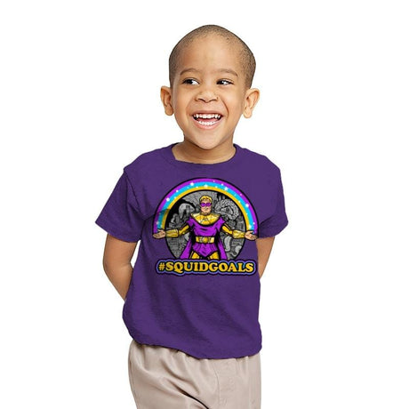 Squidgoals - Youth T-Shirts RIPT Apparel X-small / Purple