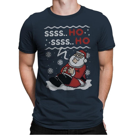 Ssss Ho! - Ugly Holiday - Mens Premium T-Shirts RIPT Apparel Small / Indigo