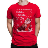 Ssss Ho! - Ugly Holiday - Mens Premium T-Shirts RIPT Apparel Small / Red