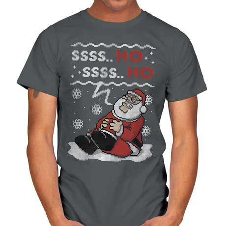 Ssss Ho! - Ugly Holiday - Mens T-Shirts RIPT Apparel Small / Charcoal