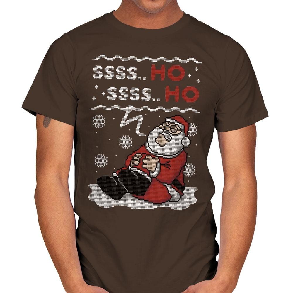 Ssss Ho! - Ugly Holiday - Mens T-Shirts RIPT Apparel Small / Dark Chocolate