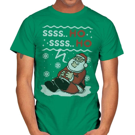 Ssss Ho! - Ugly Holiday - Mens T-Shirts RIPT Apparel Small / Kelly Green