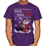 Ssss Ho! - Ugly Holiday - Mens T-Shirts RIPT Apparel Small / Purple