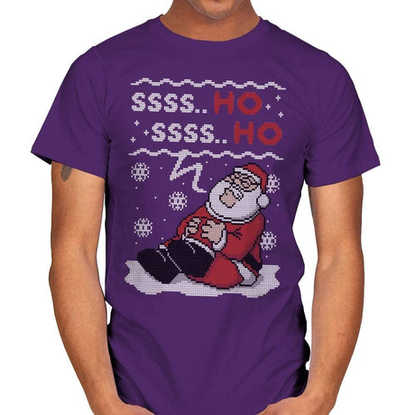 Ssss Ho! - Ugly Holiday - Mens T-Shirts RIPT Apparel Small / Purple
