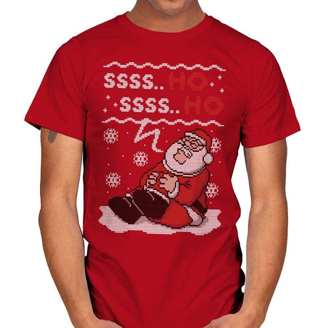 Ssss Ho! - Ugly Holiday - Mens T-Shirts RIPT Apparel Small / Red
