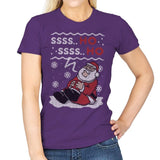 Ssss Ho! - Ugly Holiday - Womens T-Shirts RIPT Apparel Small / Purple