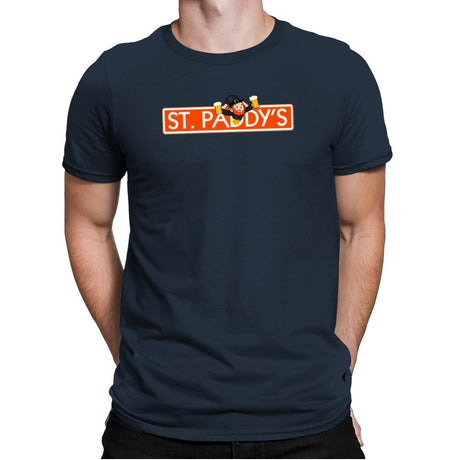 St. Paddy's Exclusive - St Paddys Day - Mens Premium T-Shirts RIPT Apparel Small / Indigo