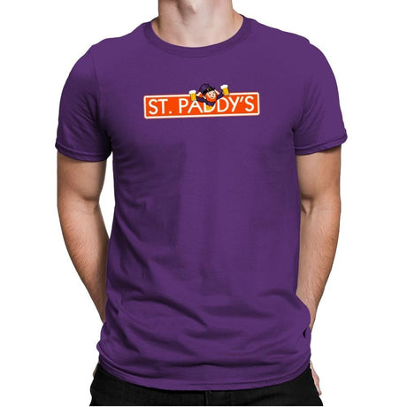 St. Paddy's Exclusive - St Paddys Day - Mens Premium T-Shirts RIPT Apparel Small / Purple Rush
