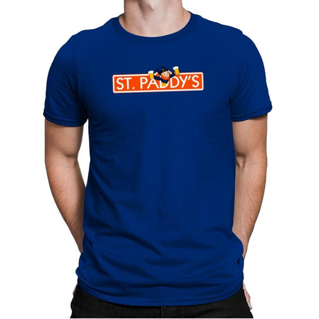 St. Paddy's Exclusive - St Paddys Day - Mens Premium T-Shirts RIPT Apparel Small / Royal