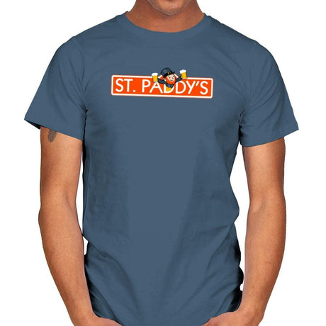 St. Paddy's Exclusive - St Paddys Day - Mens T-Shirts RIPT Apparel Small / Indigo Blue