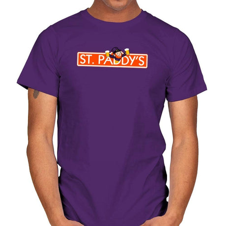 St. Paddy's Exclusive - St Paddys Day - Mens T-Shirts RIPT Apparel Small / Purple