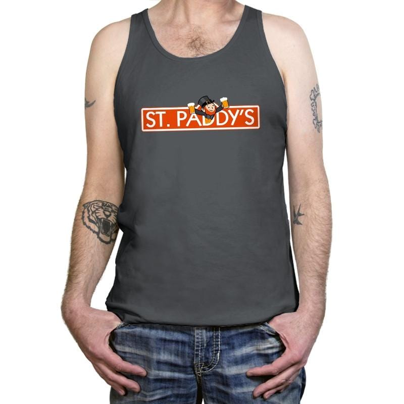 St. Paddy's Exclusive - St Paddys Day - Tanktop Tanktop RIPT Apparel X-Small / Asphalt