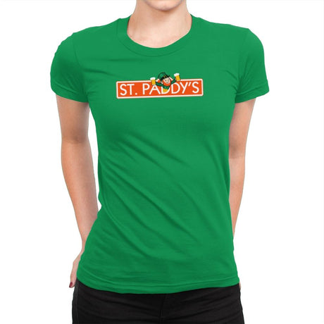 St. Paddy's Exclusive - St Paddys Day - Womens Premium T-Shirts RIPT Apparel Small / Kelly Green