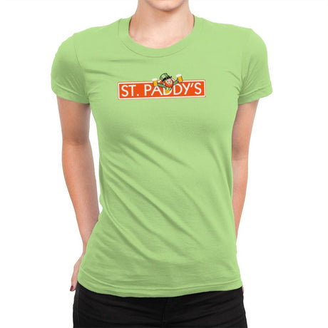 St. Paddy's Exclusive - St Paddys Day - Womens Premium T-Shirts RIPT Apparel Small / Mint