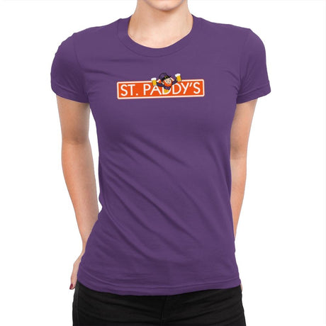 St. Paddy's Exclusive - St Paddys Day - Womens Premium T-Shirts RIPT Apparel Small / Purple Rush