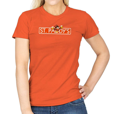 St. Paddy's Exclusive - St Paddys Day - Womens T-Shirts RIPT Apparel Small / Orange