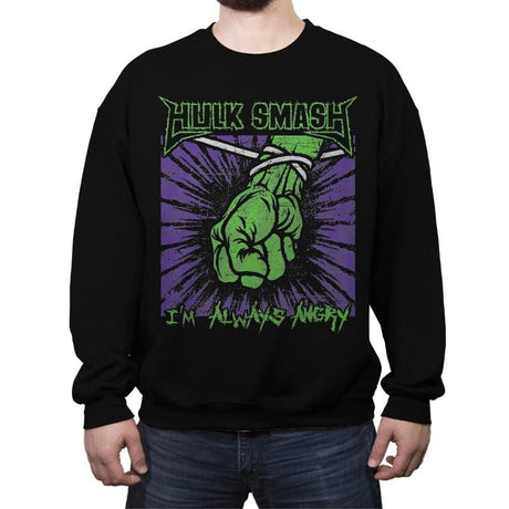 St. Smasher - Crew Neck Sweatshirt Crew Neck Sweatshirt RIPT Apparel Small / Black