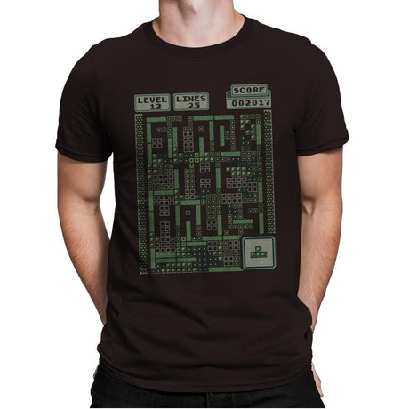 Stack the Halls - Ugly Holiday - Mens Premium T-Shirts RIPT Apparel Small / Dark Chocolate