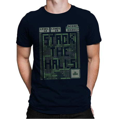 Stack the Halls - Ugly Holiday - Mens Premium T-Shirts RIPT Apparel Small / Midnight Navy