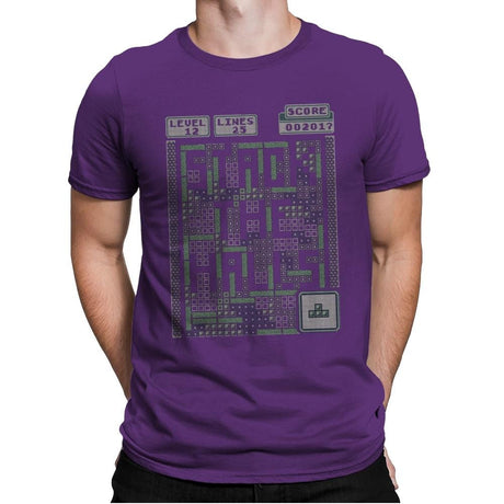 Stack the Halls - Ugly Holiday - Mens Premium T-Shirts RIPT Apparel Small / Purple Rush