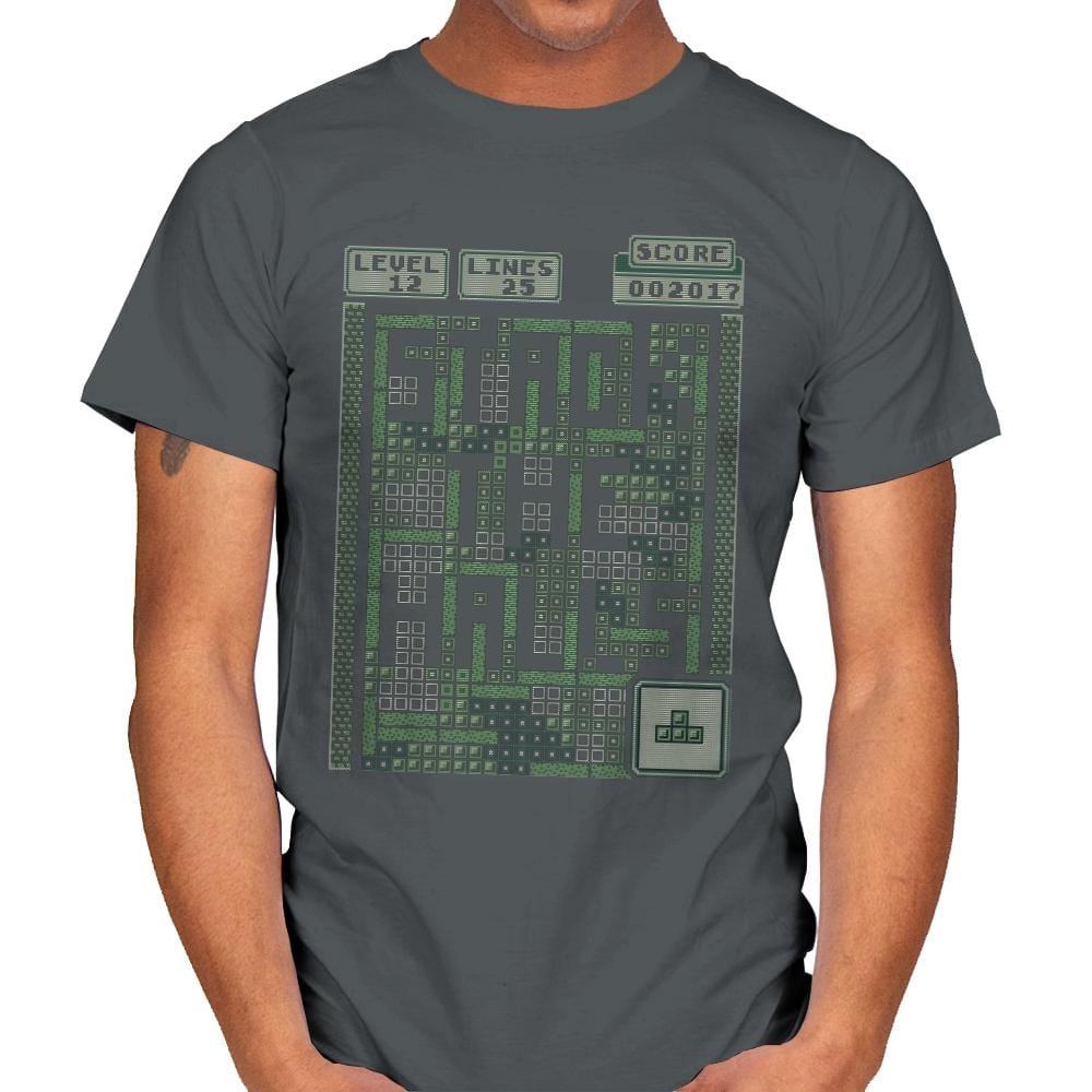 Stack the Halls - Ugly Holiday - Mens T-Shirts RIPT Apparel Small / Charcoal