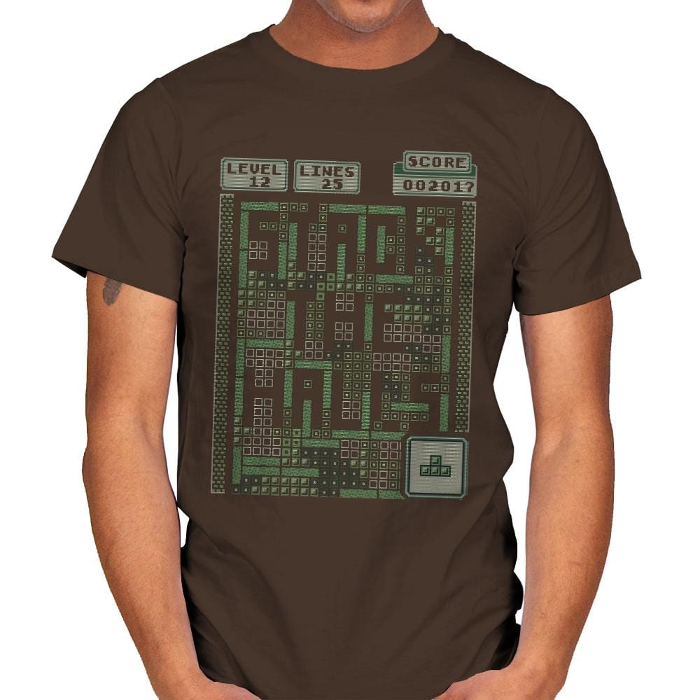 Stack the Halls - Ugly Holiday - Mens T-Shirts RIPT Apparel Small / Dark Chocolate