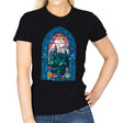 Stained Glass Castle - Womens T-Shirts RIPT Apparel Small / Black