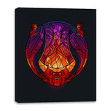 Stained Glass Darkness - Canvas Wraps Canvas Wraps RIPT Apparel 16x20 / Black
