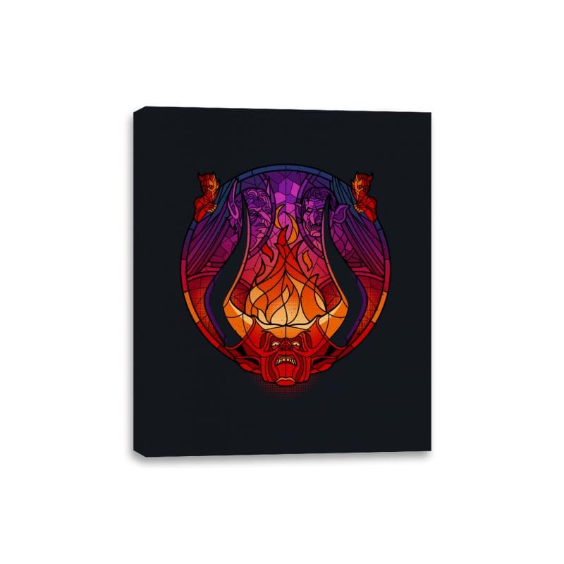 Stained Glass Darkness - Canvas Wraps Canvas Wraps RIPT Apparel 8x10 / Black