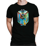 Stained Glass Defender Exclusive - Mens Premium T-Shirts RIPT Apparel Small / Black