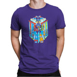 Stained Glass Defender Exclusive - Mens Premium T-Shirts RIPT Apparel Small / Purple Rush