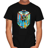 Stained Glass Defender Exclusive - Mens T-Shirts RIPT Apparel Small / Black