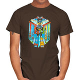 Stained Glass Defender Exclusive - Mens T-Shirts RIPT Apparel Small / Dark Chocolate