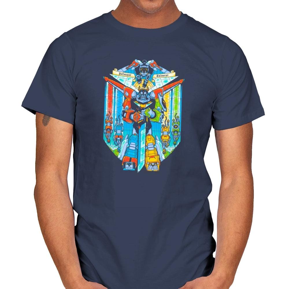 Stained Glass Defender Exclusive - Mens T-Shirts RIPT Apparel Small / Navy