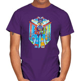 Stained Glass Defender Exclusive - Mens T-Shirts RIPT Apparel Small / Purple