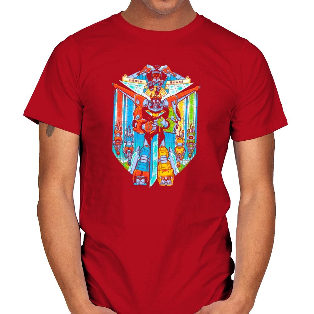 Stained Glass Defender Exclusive - Mens T-Shirts RIPT Apparel Small / Red