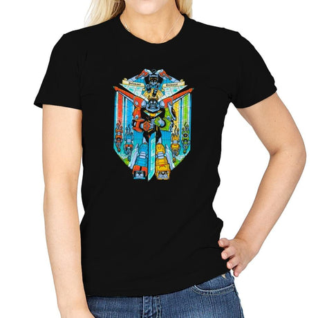Stained Glass Defender Exclusive - Womens T-Shirts RIPT Apparel Small / Black